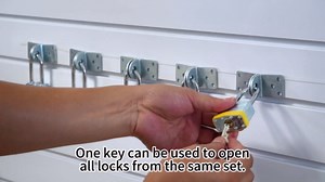 Padlocks with Same Key, LQYN 60 Pcs Laminated Keyed Padlock (1-9/16", 40mm), Keyed Alike Locks, Long Shackle, for Storage Locker, Hasp Latch, Toolbox, Sheds