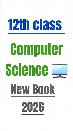 12th Class New Computer Book 2026 | 2nd Year Computer New Syllabus | Punjab Board