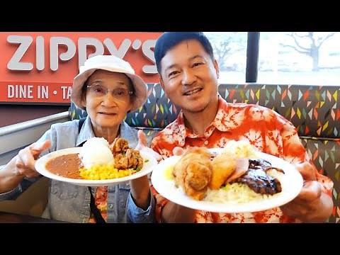 What Locals Eat in Hawaii ZIPPY'S | Chili with Rice and Bento Plate