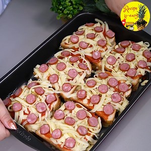 Pizza bread, Once you've made it, you'll want to eat it every day. | Recipe is easy