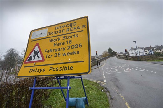 Rescheduled works to Bidford Bridge begin today
