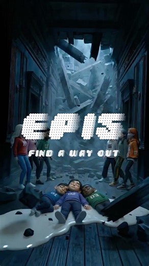 Horror Escape Room Anime Green Gas Fills Hall | The Decoding Game EP15