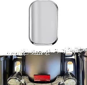 Antenna Hole Plug Filler Cover Motorcycle Flip-Off Flag Antenna Hole Cover Fit for Harley Touring Road Glide 2010-2023 Street Glide 2006-2023 Chrome 1 PC