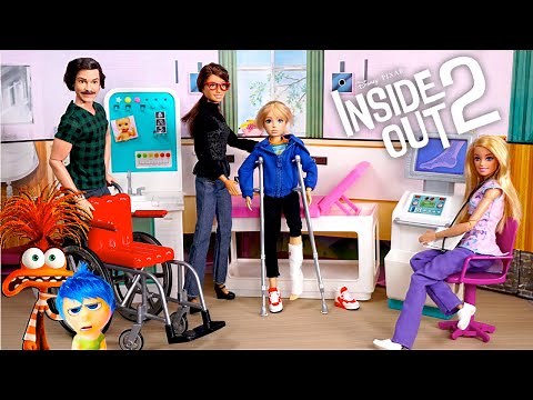 Barbie Inside Out Riley Doll Get Well Routine at Hospital