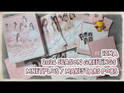 izna 2026 Season's Greetings 365 Knots with Mnet & Makestar POBs Kpop Unboxing #izna #naya #kpop