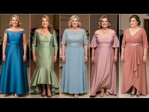Plus Size Mother of the Bride Mikado Evening Dresses | Most Flattering Curvy Wedding Gowns for Mums