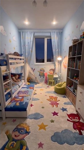 Kids Bedroom Makeover 😍 From Empty Room to Dream Room! #asmr #restoration #abandoned