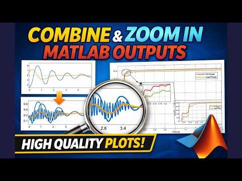 MATLAB Tutorial: Merge Multiple Outputs & Zoom for Clear Visualization | High Quality Output