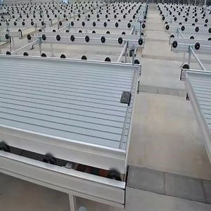 [Hot Item] Commercial Greenhouse Seedbed 4X8 FT Nursery Bed Ebb and Flow Tray Hydroponics Movable Rolling Bench System Flood Table