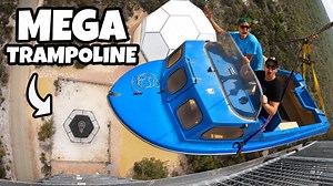 BOAT Vs. WORLD’S STRONGEST TRAMPOLINE from 45m! Credits : @How Ridiculous | Team Valor