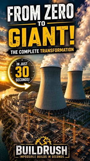 How a Nuclear Power Plant Is Built ☢️ | From Empty Land to Mega Facility