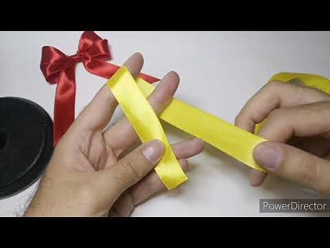 How to make a bow with just your fingers, Ribbon, spiritual jewellery packaging demonstrate, craft