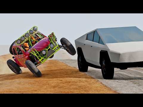 Cars vs Cybertruck #70 - BeamNG Drive | xxbdmnxx