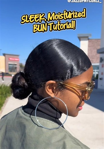 Sleek Low Bun Routine for Healthy Natural Hair
