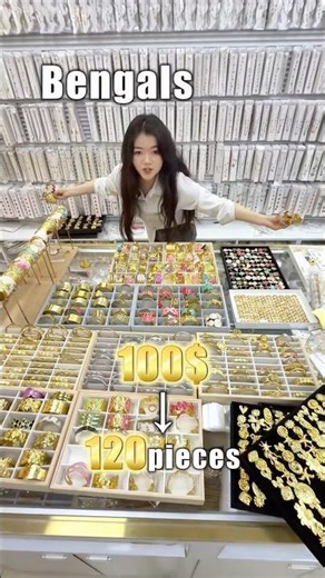 Bulk jewelry from Yiwu.Ship worldwide.DM for price list.#b2b #wholesale #yiwu #startup #jewelry