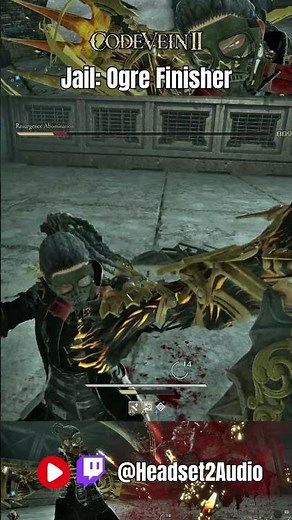 Dodge → Charged Heavy → Ogre Finish 🐺 | Code Vein II #Shorts