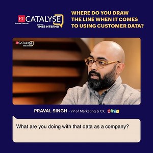 21 reactions | "Customer experience thrives on user data, and collecting data is not a problem. The problem is the intent." In this episode of #ETCatalyse, Praval Singh from Zoho talks about the importance of using customers' data, responsibly. The Economic Times Full episode here: https://zoho.to/ETCatalyse | Zoho | Facebook