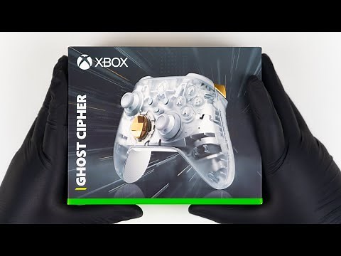 Unboxing The Xbox Series X Wireless Controller Ghost Cipher Special Edition - ASMR