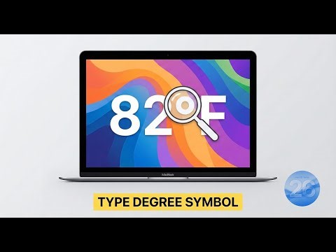 How to type Degree Symbol on Macbook