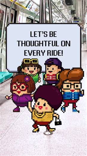 Level up your commute! 🎮 The #ThoughtfulBunch are racking up scores on the MRT – one thoughtful act at a time. Now, it’s your turn!