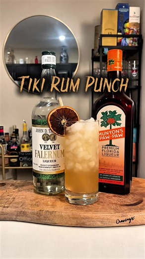 Tiki Rum Punch 🍍🔥 An easy 4-ingredient cocktail with big tropical flavor. Havana Club Añejo, velvet falernum, Munyon’s PawPaw, and a splash of RIPE Bar Tiki Punch (pineapple, orange, lime, agave, bitters, nutmeg). Simple build, deeply refreshing. On Y Va 🤙🏾 Recipe – Crushed ice to glass – 1.5 oz Havana Club Añejo – 0.5 oz Velvet Falernum – 0.5 oz Munyon’s PawPaw – Top with RIPE Bar Juice Tiki Punch @RIPE Bar Juice @Munyon's Paw-Paw