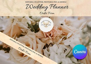 Event Planner Order Form Templates - Etsy