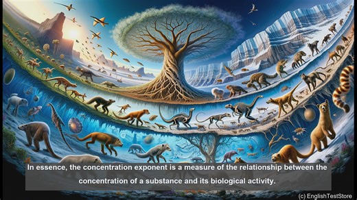 Concentration exponent in biology