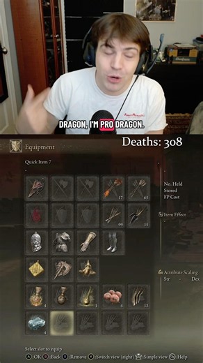 Explaining my build in Elden Ring but the joke is I'm about to change it tomorrow 😹 #eldenring