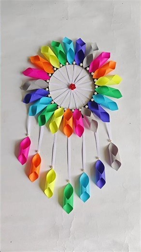 Amazing Paper Wall Hanging ideas #shorts #wallhanging #diy #youtubeshorts