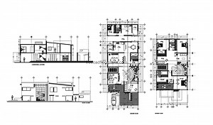 Two-story Residence, 2604201 - Free CAD Drawings