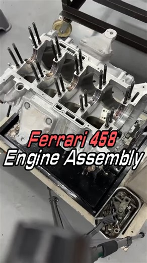 MRFASTAUTO on Instagram: "Ferrari 458 Engine Assembly #Ferrari #458 #Engine #Assembly car fyp"