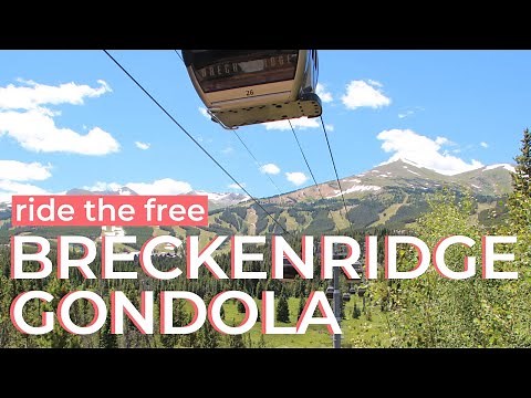 BRECKENRIDGE GONDOLA: Riding the Free BreckConnect to Peak 8 in Colorado
