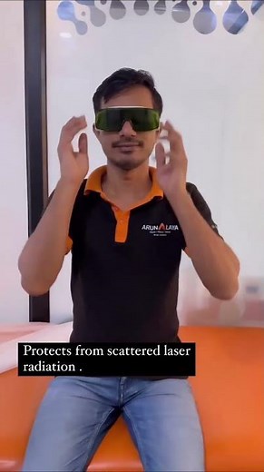 Don't risk your vision! 🚨 When working with powerful Class 4 lasers, safety glasses