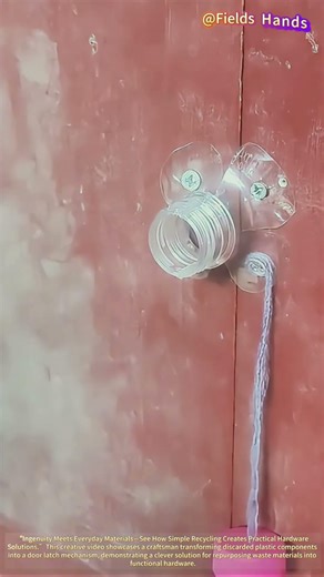 DIY Plastic Bottle Cap Door Latch!