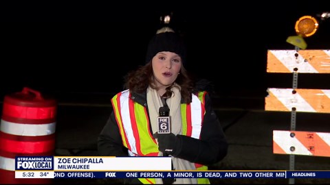 Construction on Lake Drive in Fox Point