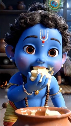 Makhan Chor CAUGHT!! #makhanchor #kanhaiya #radhakrishna #explore #naamjap #trending #explore #radha