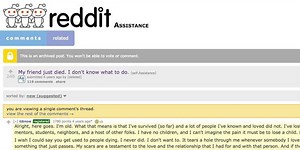Response to person grieving for friend might be best internet comment of all time