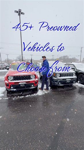 ❄️🌨️ Snow Outside 🔥🤝 Deals Inside Over 45 Pre-Owned vehicles ready to drive home today at Dahl Chrysler Dodge Jeep Ram of Stevens Point! | Dahl Chrysler Dodge Jeep Ram Stevens Point