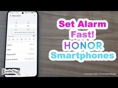Honor Phone: How to Set an Alarm Easily