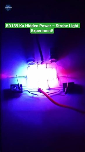 BD139 Ka Hidden Power – Strobe Light Experiment #ledlight #electronicsproject #shorts