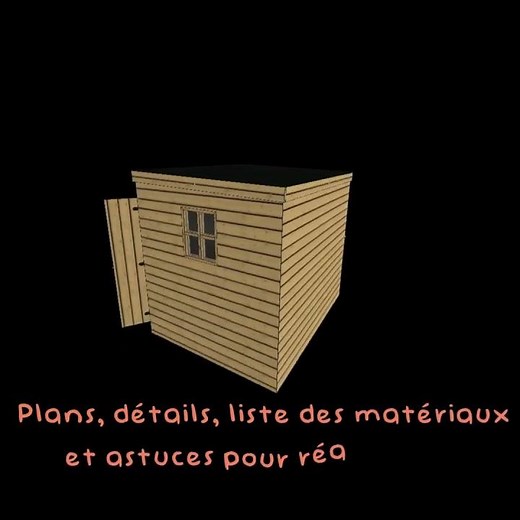 Vous pouvez construire cet abri de jardin 5 m²