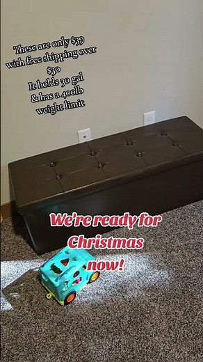 Stylish 15×43" Storage Ottoman - Toy Box, Footrest & More #ottoman