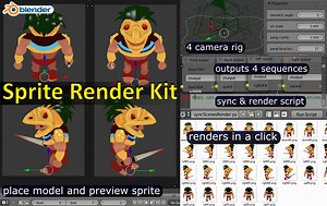 Sprite Render Kit - tool for top down game sprite rendering