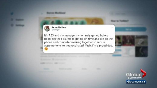 Alberta opens COVID-19 vaccine eligibility to anyone 12 and older