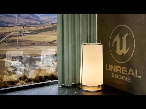 Modern Bathroom Path Tracing Cinematic in Unreal Engine 5.5