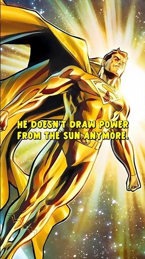 Superman Entered the Sun.. and Became GOLD!#dc #shorts