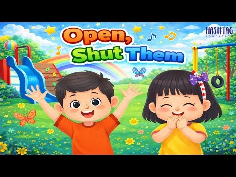 Open Shut Them Song | Fun Kids Nursery Rhyme with Actions 🤲🎶