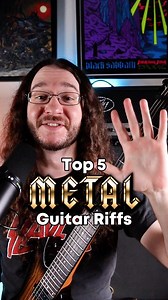 Top 5 EASY Metal Guitar Riffs #guitar #metal | Mitch Avedon