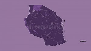 Pemba South Location. Tanzania. Administrative Map Stock Video - Video of nature, scale: 248882237