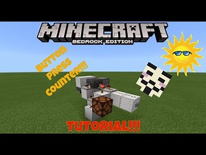 MineCraft Bedrock Button Press Counter